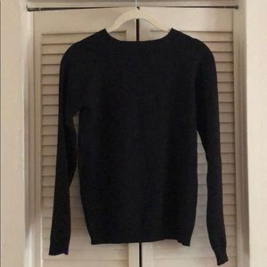 knitted black sweater